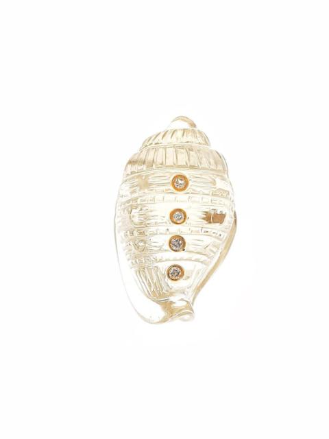 DEZSO Diamond Classic Carved Helmet Shell Bead