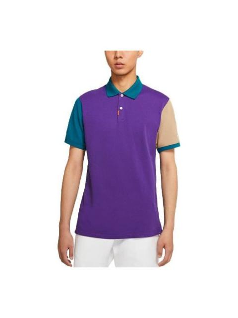 Nike Nike Slim Fit Contrasting Colors Sports Breathable Short Sleeve polo CV2481-547