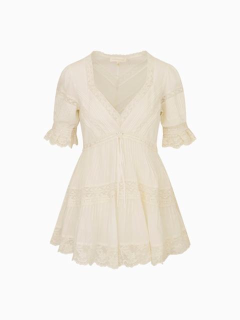 LoveShackFancy Lilias Cotton Mini Dress