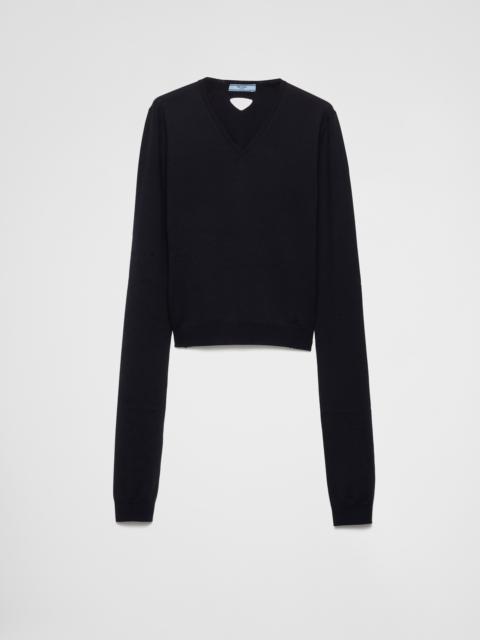Prada Wool V-neck sweater