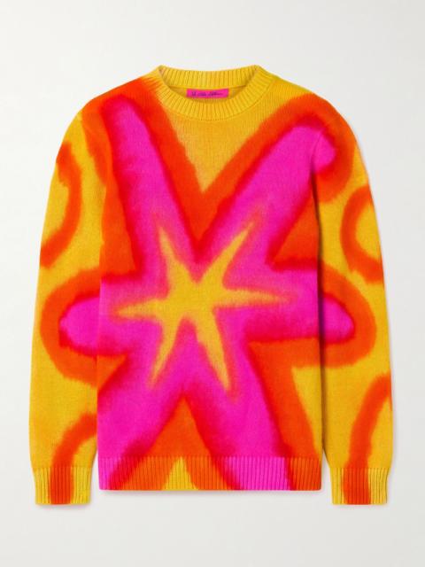 The Elder Statesman Tie-dyed cashmere sweater Yellow
