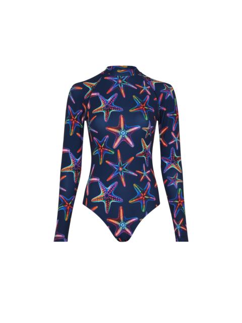 Vilebrequin Women UV Protection One-piece Rashguard Disco Stars