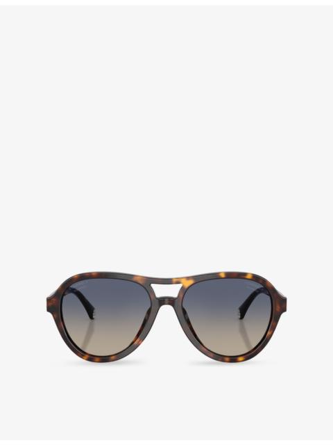 TOM FORD FT5634 Rectangle-Frame Tortoiseshell Acetate Optical Glasses