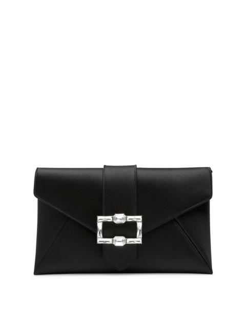 Stuart Weitzman THE LOVELETTER SHINE BUCKLE CLUTCH