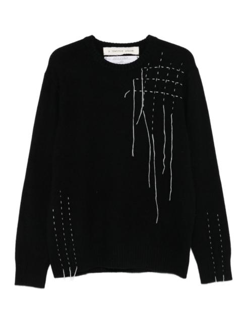 A TENTATIVE ATELIER stitch-detail sweater