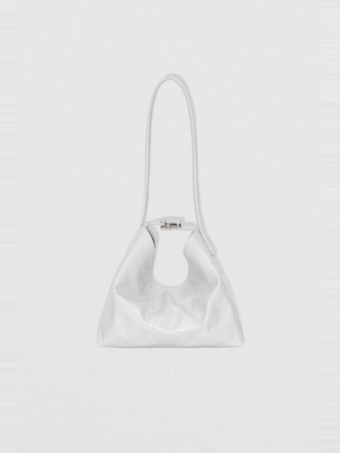 BY FAR BEA BURRATA CREASED CALF LEATHER HOBO BAG
