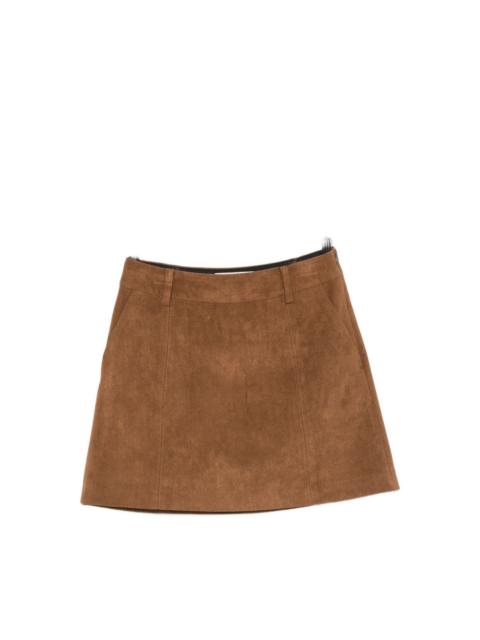 Dunst Suede effect mini skirt