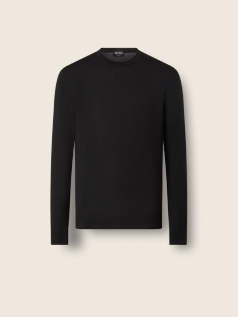 ZEGNA BLACK 15MILMIL15 WOOL CREWNECK