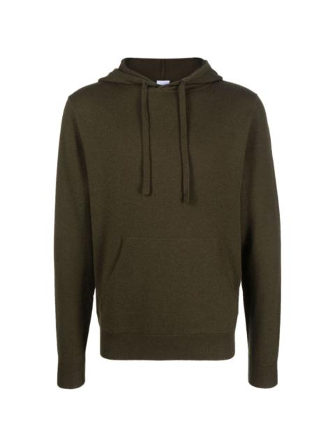 pouch-pocket wool hoodie