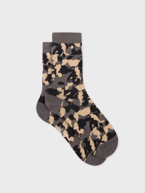 Paul Smith Women's Grey 'Solar' Camo Socks