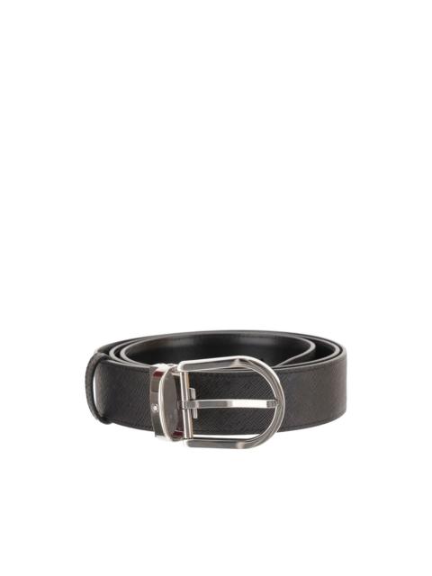 Montblanc reversible buckle leather belt