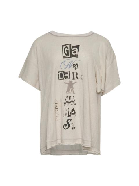 OPEN YY Scoop Neck Phonetic Tee