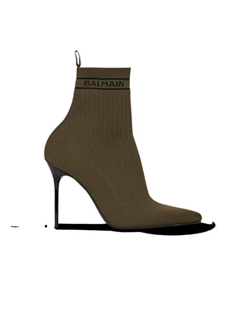 Balmain Stretch knit Skye ankle boots