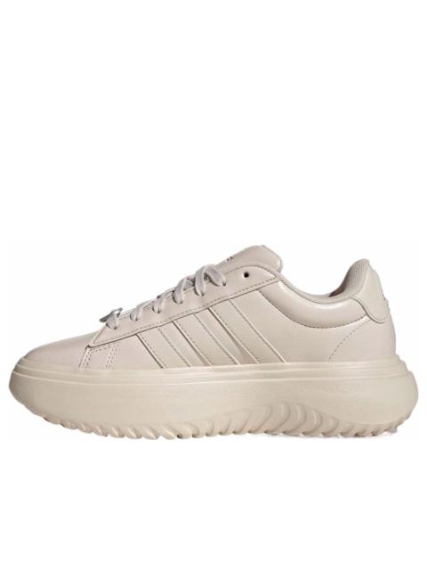 (WMNS) adidas Grand Court Platform ' Beige Brown' JH8667