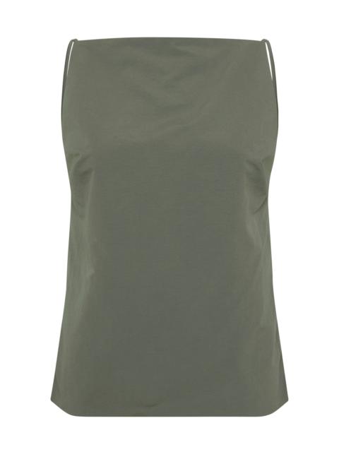 ST. AGNI Square Neck Top green