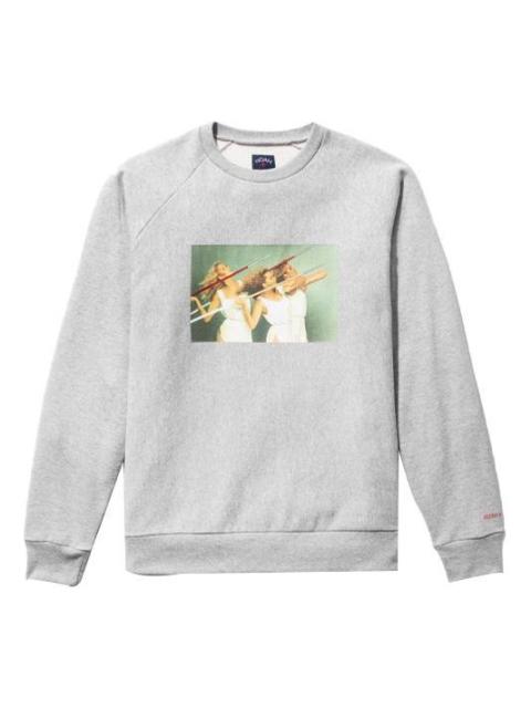 NOAH NY x Roxy Music Crewneck Sweatshirt 'Grey' SS029FW21