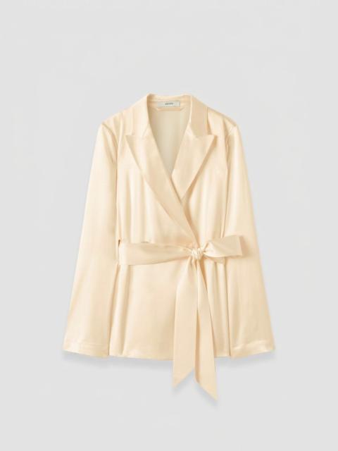 JOSEPH Archer Silk Satin Jacket