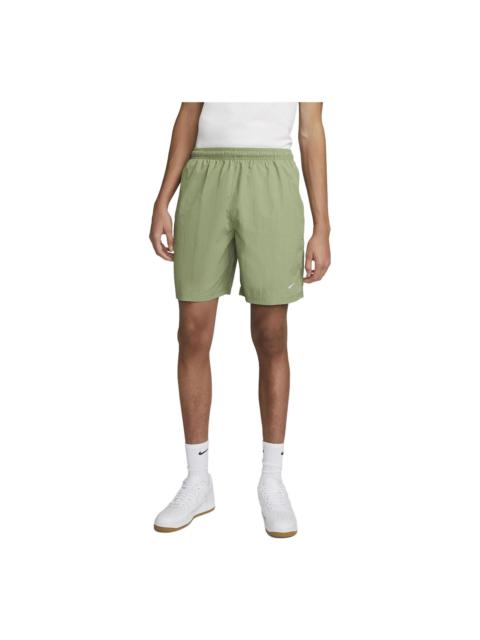 Nike Nike Solo Swoosh Woven Shorts 'Oil Green White' DX0749-386