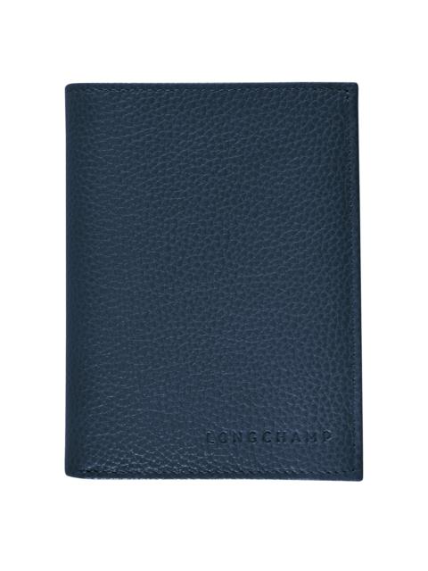 Longchamp Le Foulonné Wallet Navy - Leather
