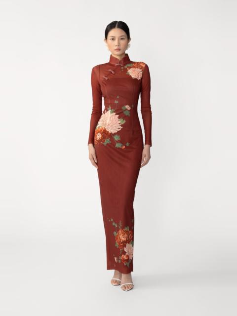 SAU LEE KAIA MESH MAXI DRESS