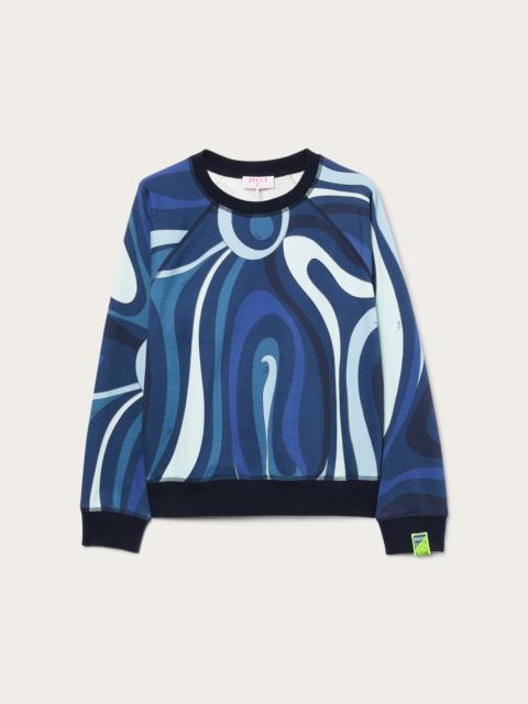 PUCCI FLEECE SWEATSHIRT MARMO PRINT