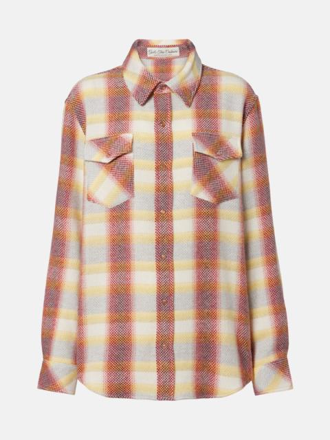 God’s True Cashmere Rose Blume cashmere shirt with sunstone