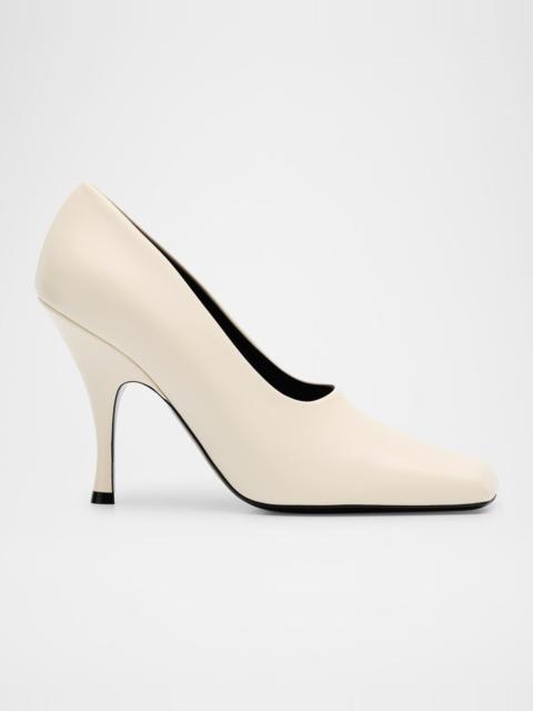 KHAITE Eva Calfskin Leather Pumps