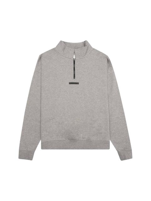 Fear of God Essentials Mockneck Half Zip 'Oatmeal'