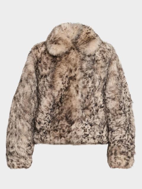 Brunello Cucinelli Spotted Lamb Shearling Short Jacket