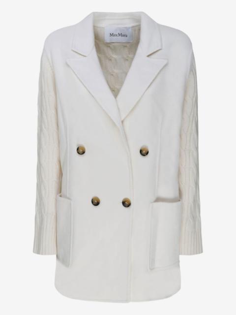Max Mara Dalida cable-knit double-breasted coat