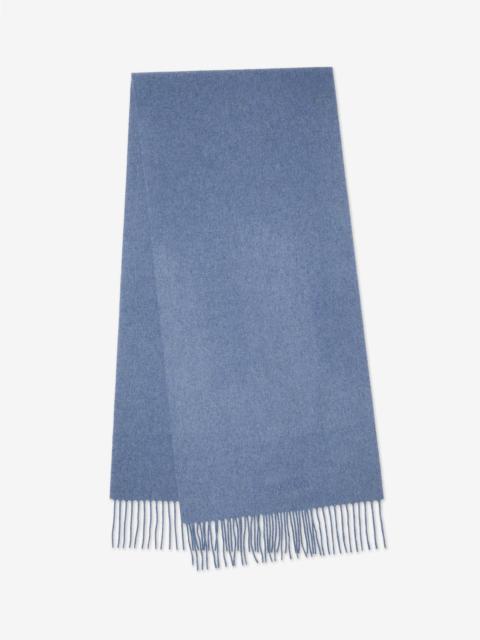 CORNELIANI Cerulean blue pure cashmere scarf