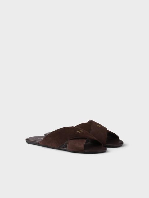 Prada Suede slides