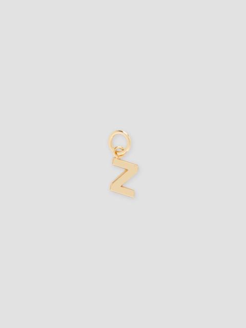 MSGM Brass letter Z charm