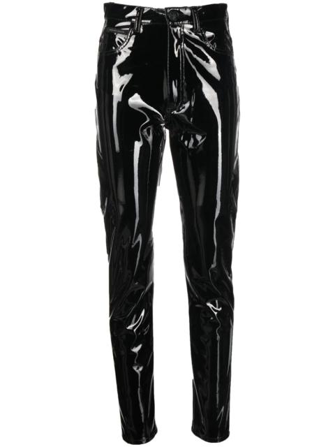 Super-High waisted biker trousers