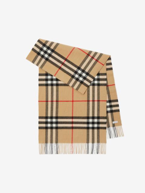 Check Cashmere Scarf