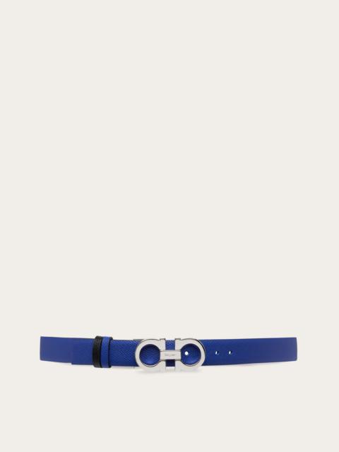 FERRAGAMO Reversible and adjustable Gancini belt
