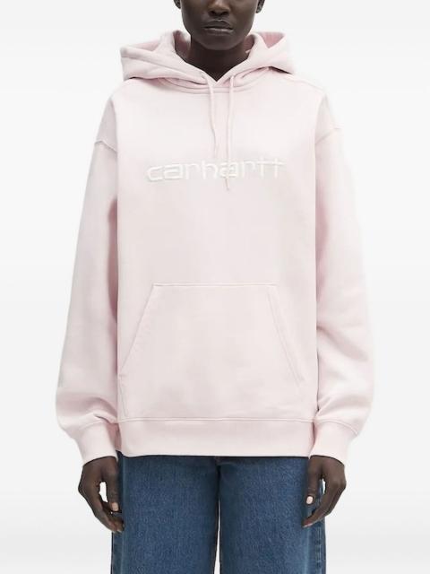 Carhartt logo-embroidered hoodie