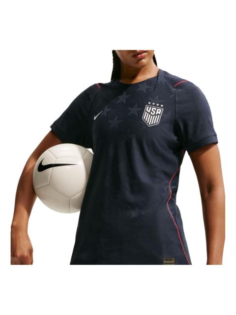 Nike (WMNS) Nike USWNT 2026 Match Away Aero-FIT Authentic Jersey 'Dark Obsidian University Red Pure Plati