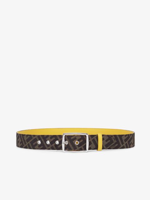 FENDI Brown fabric belt