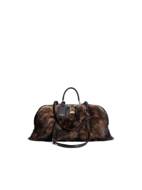 Dolce & Gabbana Vittoria fur trim tote bag