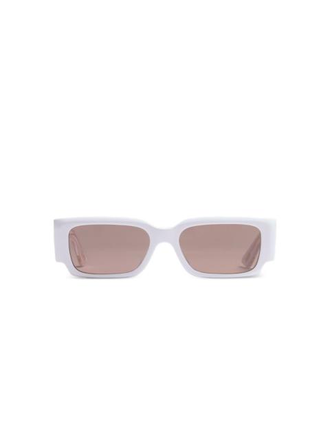 KHAITE rectangle frame sunglasses