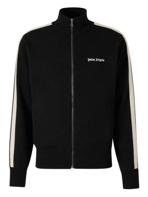 Palm Angels embroidered-logo stripe jacket