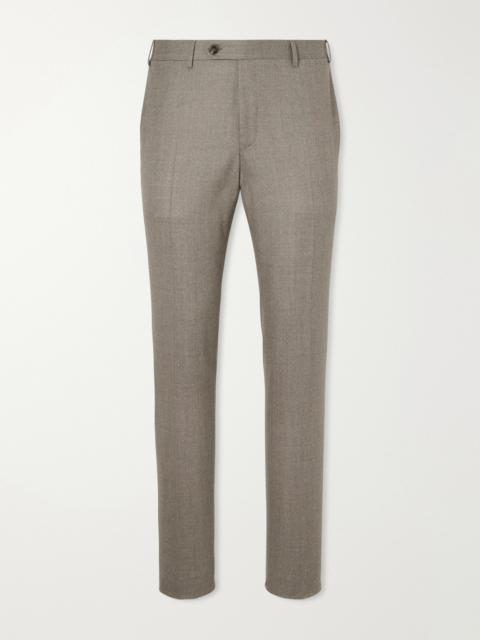 Canali Slim-Fit Wool-Flannel Suit Trousers
