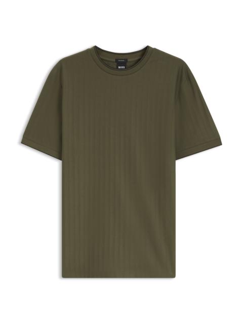 BOSS REGULAR-FIT T-SHIRT IN STRIPED COTTON
