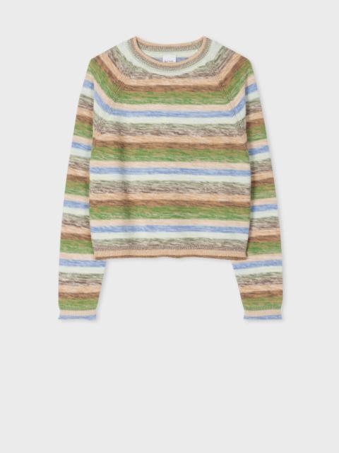 Paul Smith Green Space Dye Crew Neck Sweater