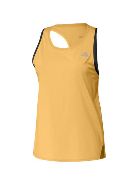 adidas Adizero Running Singlet 'Yellow Black' IW6107