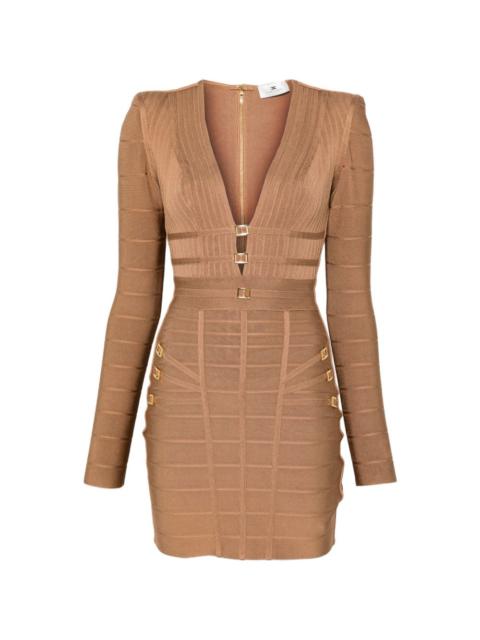ELISABETTA FRANCHI V-neck mini dress