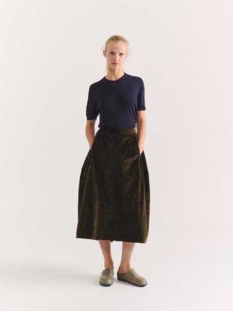 CASEY/CASEY MOON SKIRT - H CORD - MOSS