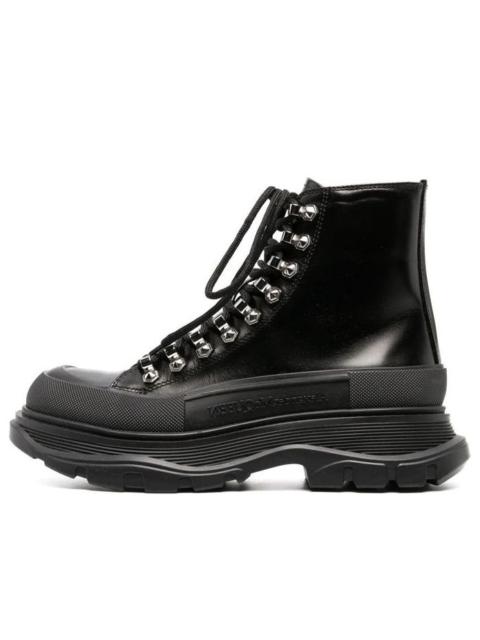 Alexander McQueen (WMNS) Alexander McQueen Tread Slick Boots 'Black Silver' 733063WHSWY1090