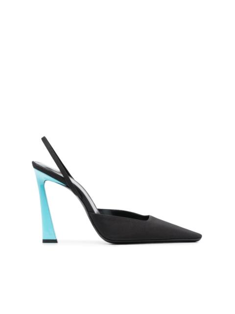 SAINT LAURENT Blade 105mm slingback pumps